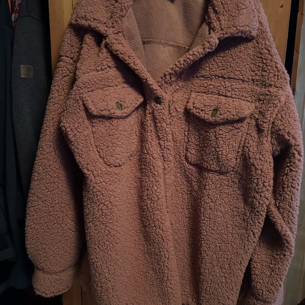 32 Degrees Pink Teddy Jacket